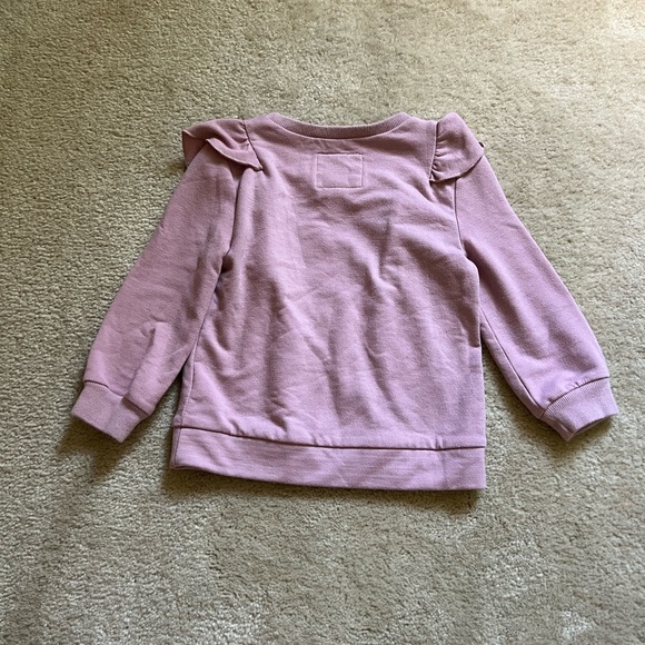 OshKosh B'gosh Lavender Ruffle Sweatshirt - Picture 3 of 5